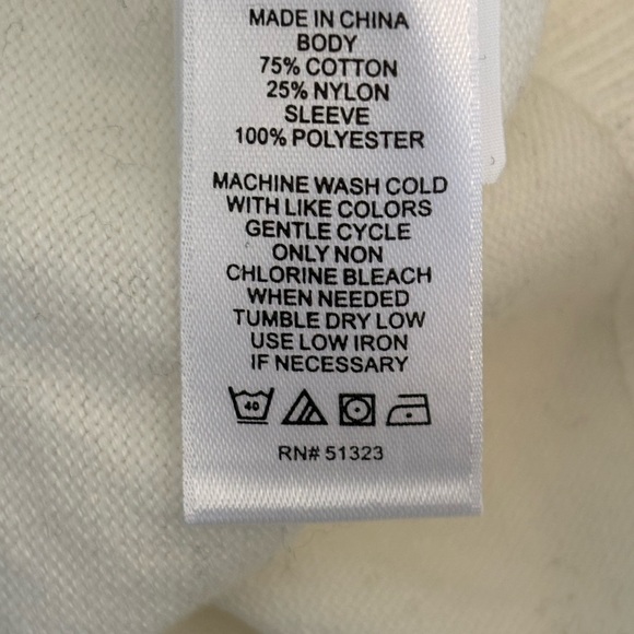 -White CeCe Sweater/Top Size XL NWT - Picture 8 of 8